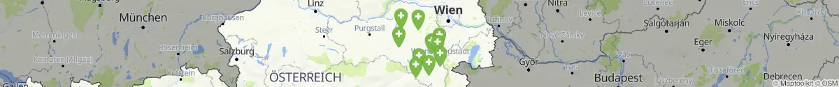 Kartenansicht für Apotheken-Notdienste in der Nähe von Rohr im Gebirge (Wiener Neustadt (Land), Niederösterreich)